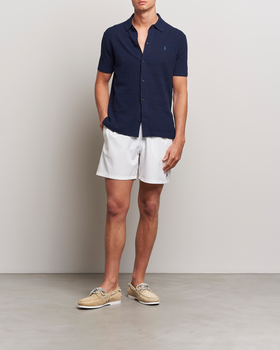 Heren | Zwembroek | Polo Ralph Lauren | Recycled Traveler Boxer Swimshorts White/Liberty