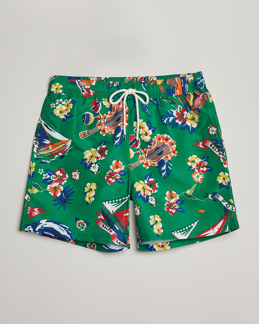 Heren | Zwembroek | Polo Ralph Lauren | Recycled Traveler Printed Swimshorts Surfer Bear