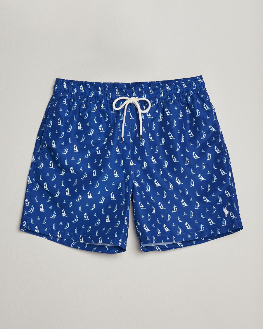 Heren | Zwembroek | Polo Ralph Lauren | Recycled Traveler Printed Swimshorts Blue Sail