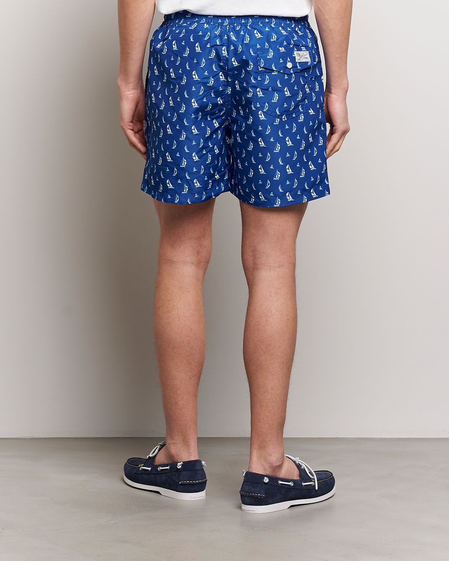 Heren | Zwembroek | Polo Ralph Lauren | Recycled Traveler Printed Swimshorts Blue Sail
