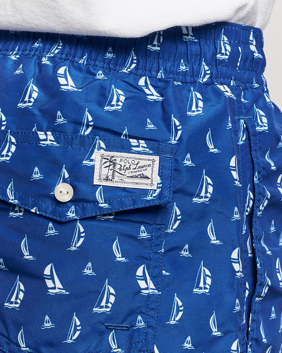 Heren | Zwembroek | Polo Ralph Lauren | Recycled Traveler Printed Swimshorts Blue Sail