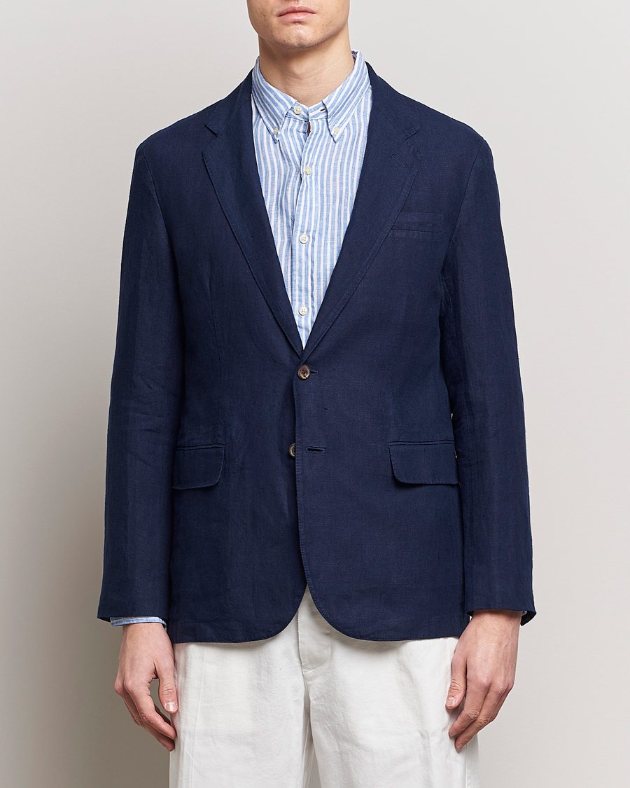 Heren | Business casual | Polo Ralph Lauren | Linen Sportcoat Navy