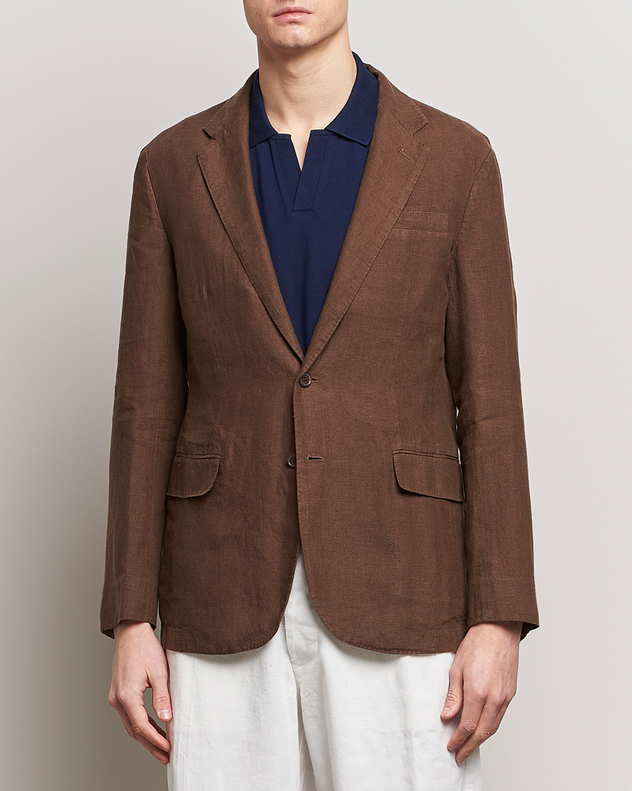 Heren | Smart casual | Polo Ralph Lauren | Linen Sportcoat Chestnut