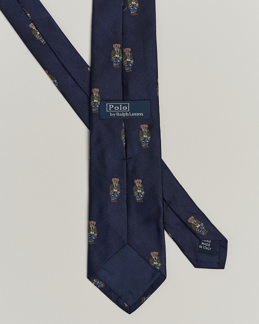 Heren | Polo Ralph Lauren Heritage Bear Tie Navy | Polo Ralph Lauren | Heritage Bear Tie Navy