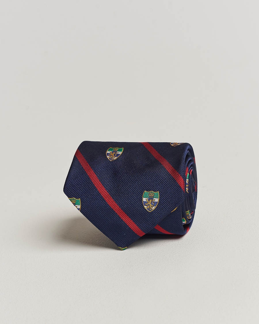 Heren | Polo Ralph Lauren Club Lion Tie Navy/Red | Polo Ralph Lauren | Club Lion Tie Navy/Red