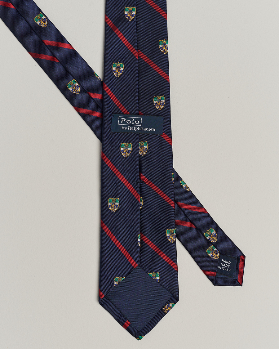 Heren | Polo Ralph Lauren Club Lion Tie Navy/Red | Polo Ralph Lauren | Club Lion Tie Navy/Red