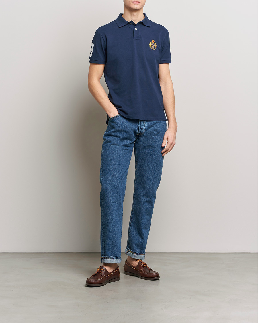 Heren | Polo's | Polo Ralph Lauren | Custom Slim Fit Match Club Polo Newport Navy
