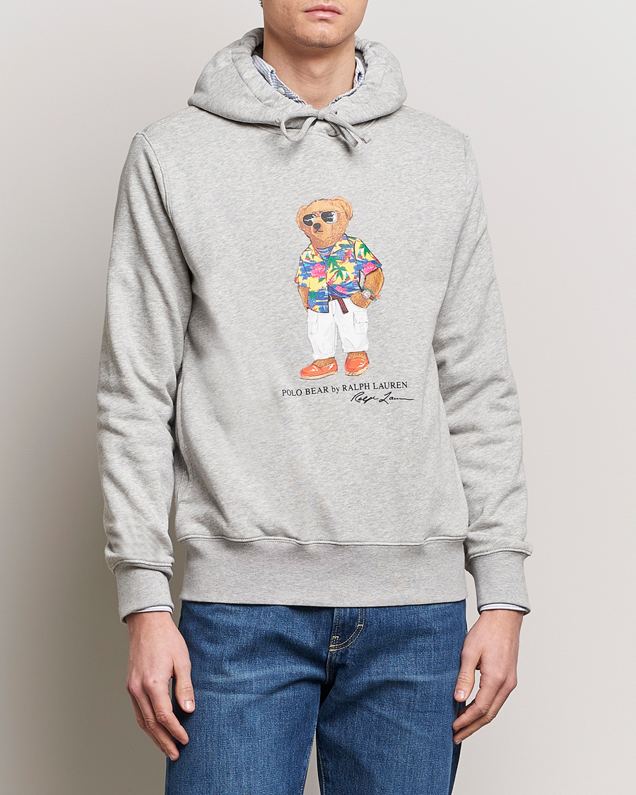 Heren | Sale -20% | Polo Ralph Lauren | Printed Beach Bear Hoodie Andover Heather