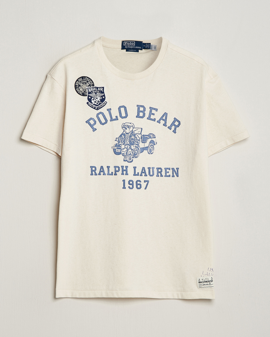 Heren | T-shirts | Polo Ralph Lauren | Graphic Printed Crew Neck T-Shirt Deckwash White