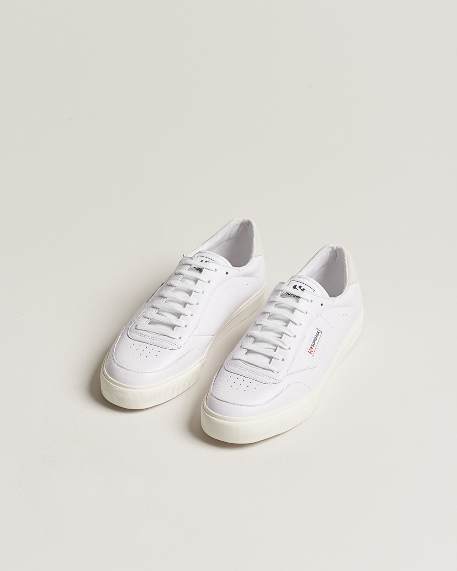 Heren |  | Superga | 3843 Leather Sneaker White