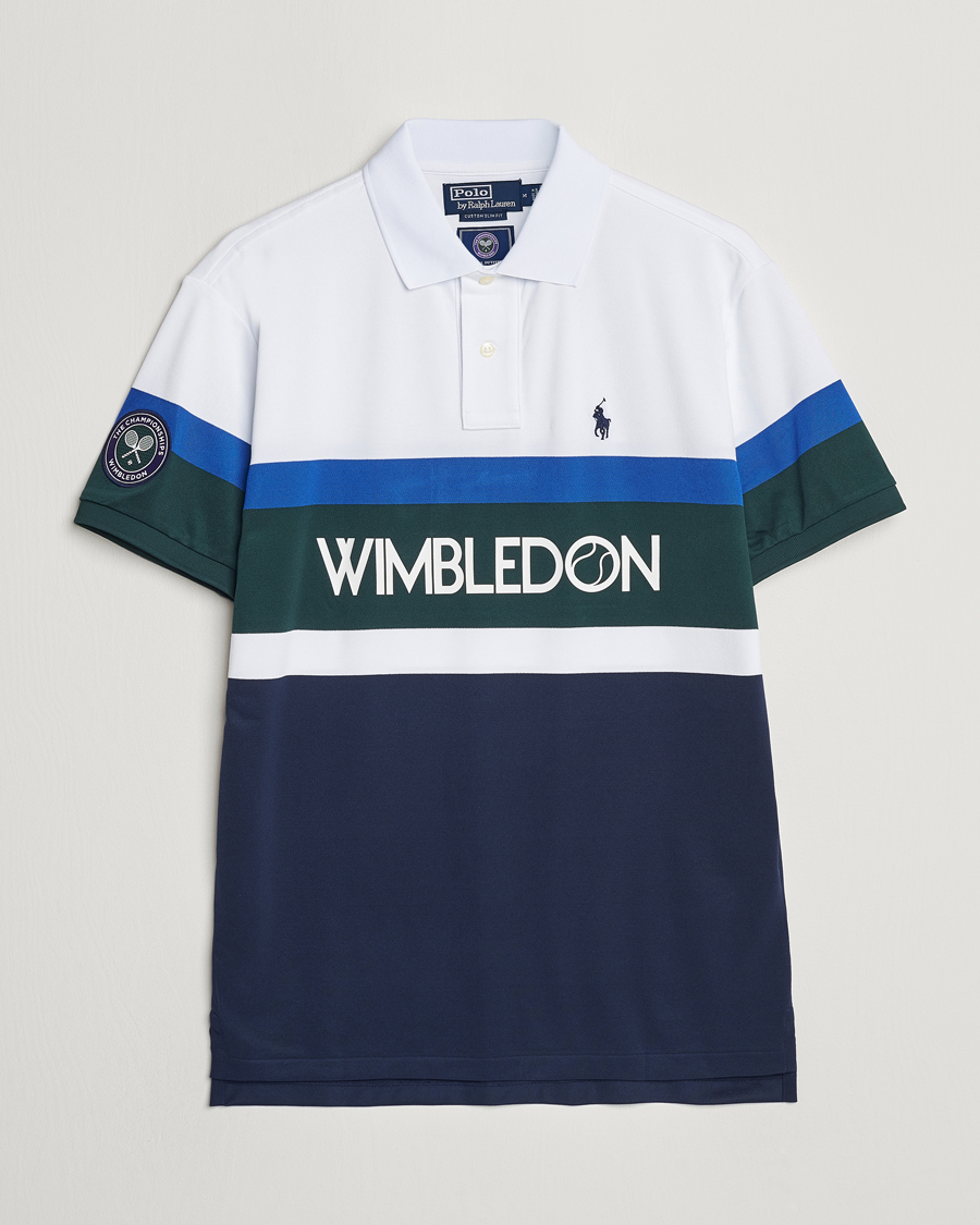 Heren | Polo's | Polo Ralph Lauren | Wimbledon Block Custom Slim Fit Polo Refined Navy/Multi