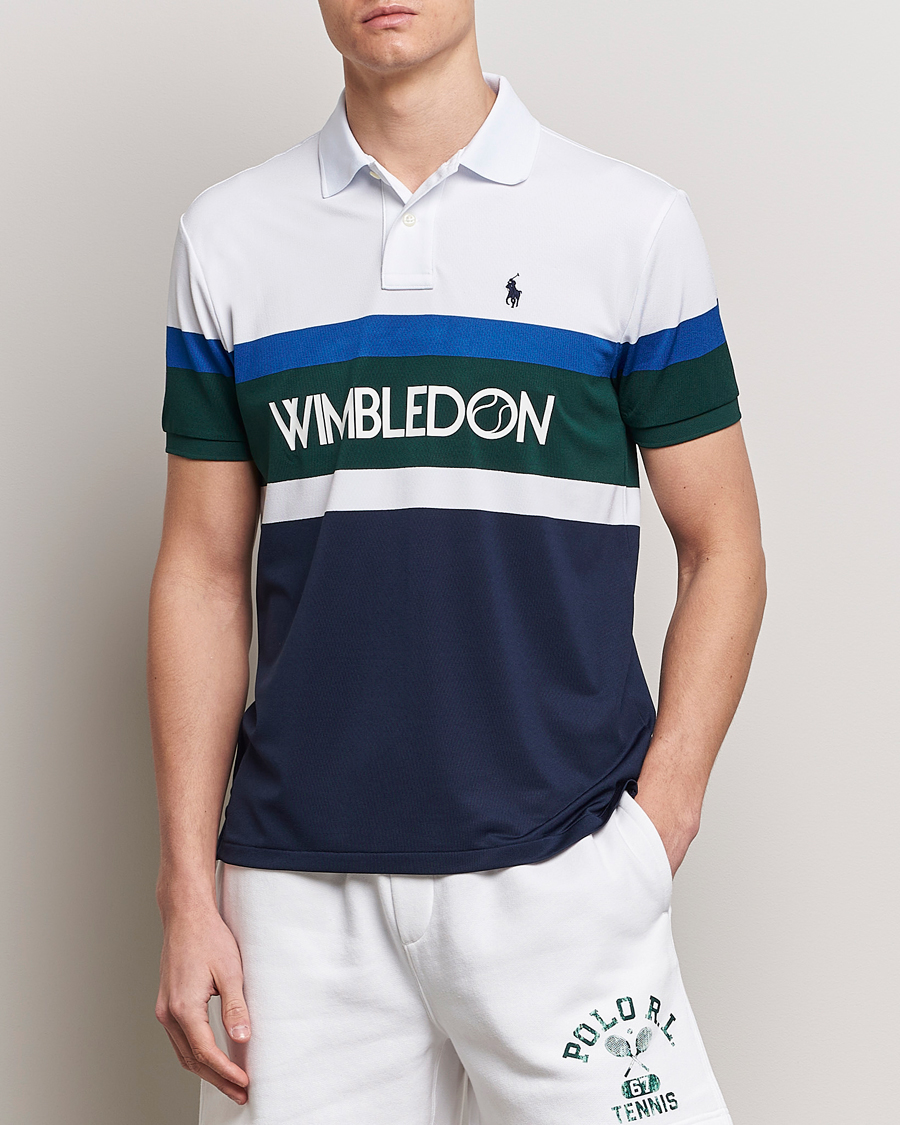 Heren | Polo's | Polo Ralph Lauren | Wimbledon Block Custom Slim Fit Polo Refined Navy/Multi