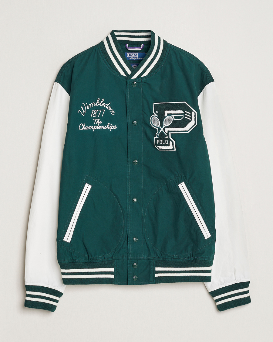 Heren | Jassen | Polo Ralph Lauren | Wimbledon Bomber Jacket White/Moss Agate
