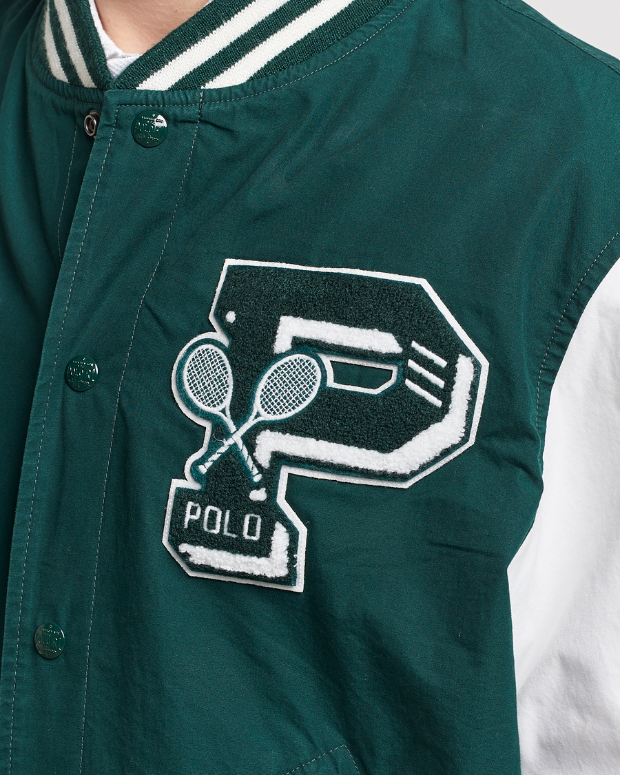 Heren | Jassen | Polo Ralph Lauren | Wimbledon Bomber Jacket White/Moss Agate