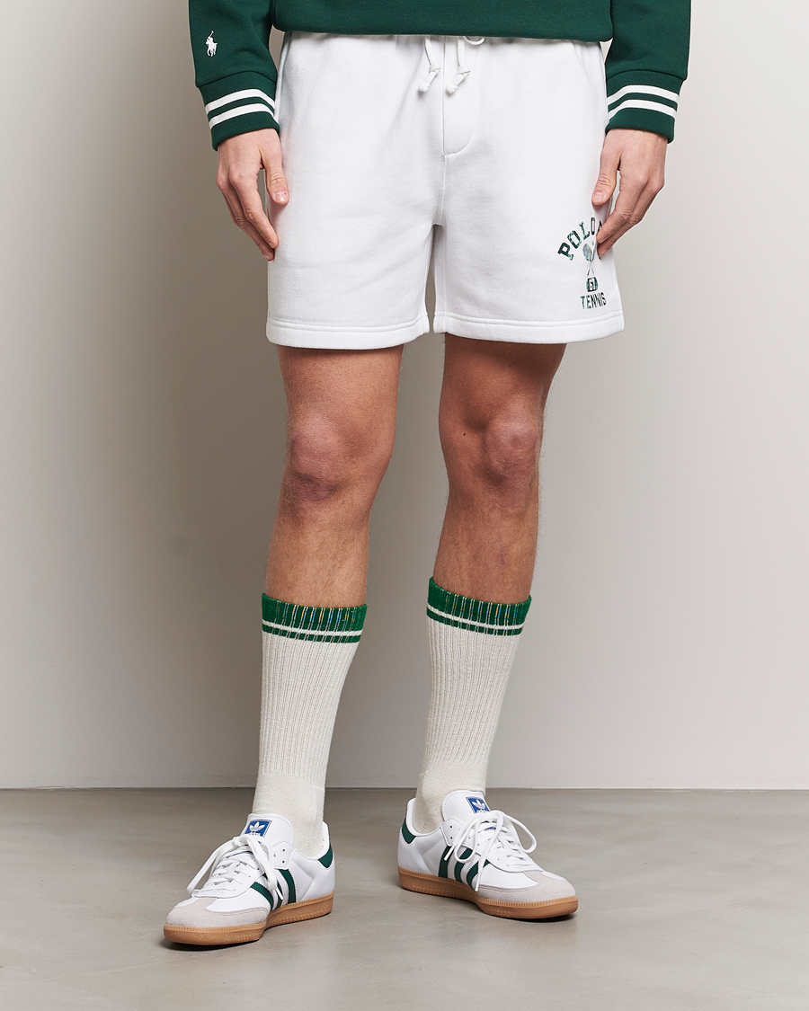 Heren | Sweatshorts | Polo Ralph Lauren | Wimbledon Athletic Shorts Ceramic White