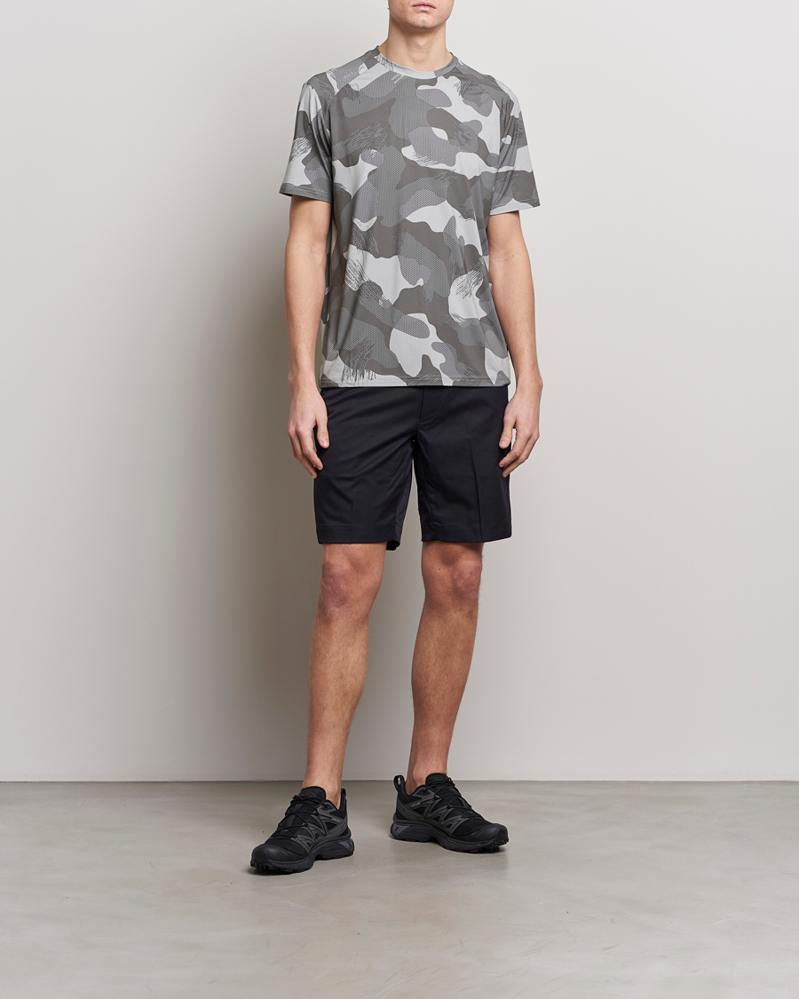 Heren | T-shirts | RLX Ralph Lauren | Peached Airflow Camo Crew Neck T-Shirt Grey