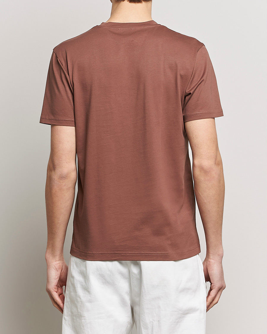 Heren | T-shirts | Sunspel | Riviera Midweight Tee Brown