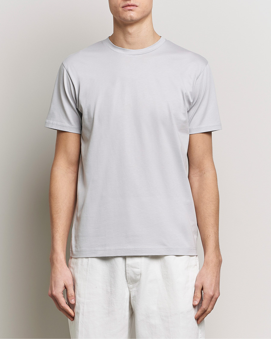 Heren |  | Sunspel | Riviera Midweight Tee Smoke