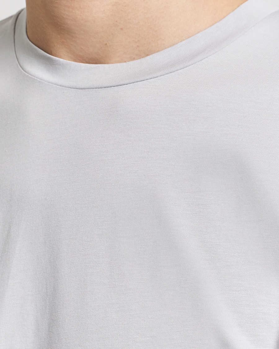 Heren | T-shirts | Sunspel | Riviera Midweight Tee Smoke