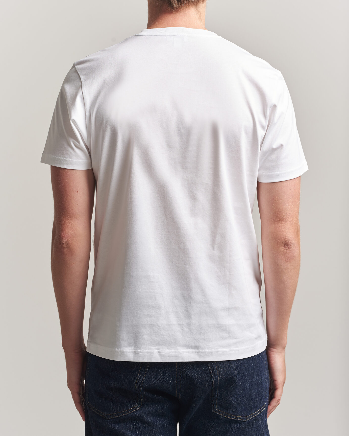 Heren | T-shirts | Sunspel | Riviera Midweight T-Shirt White