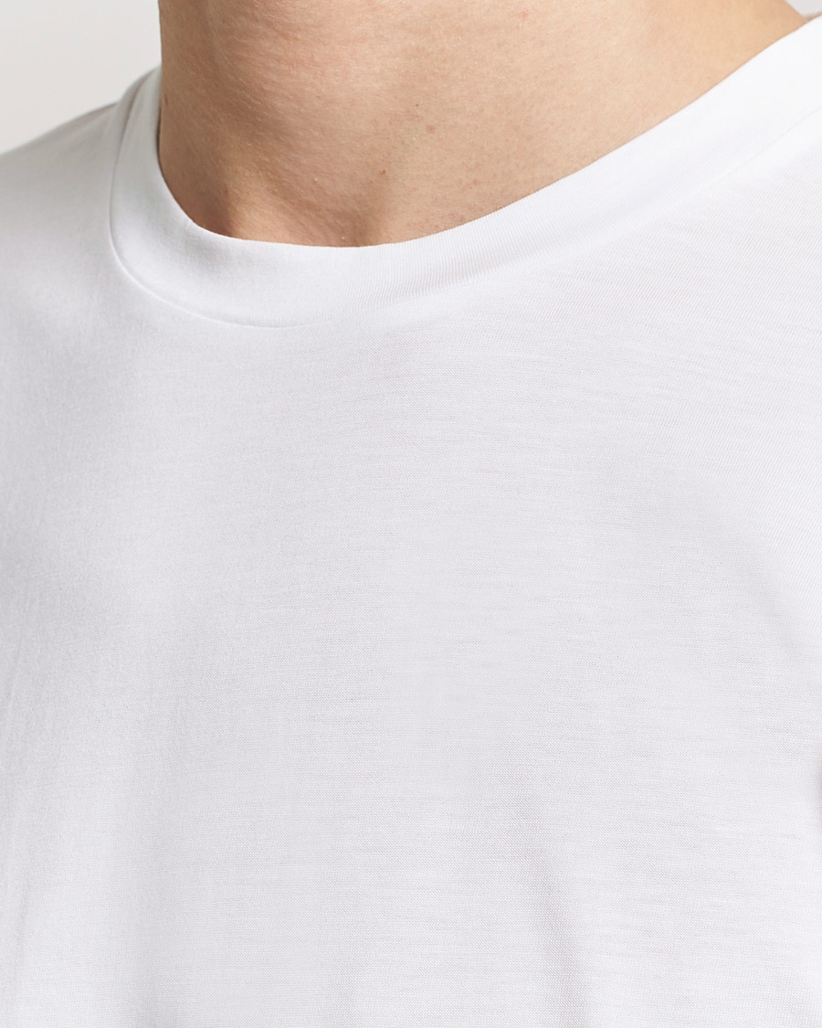 Heren | T-shirts | Sunspel | Riviera Midweight T-Shirt White