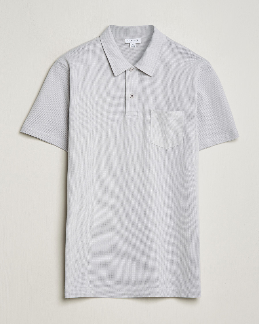 Heren | Polo's | Sunspel | Riviera Polo Shirt Smoke
