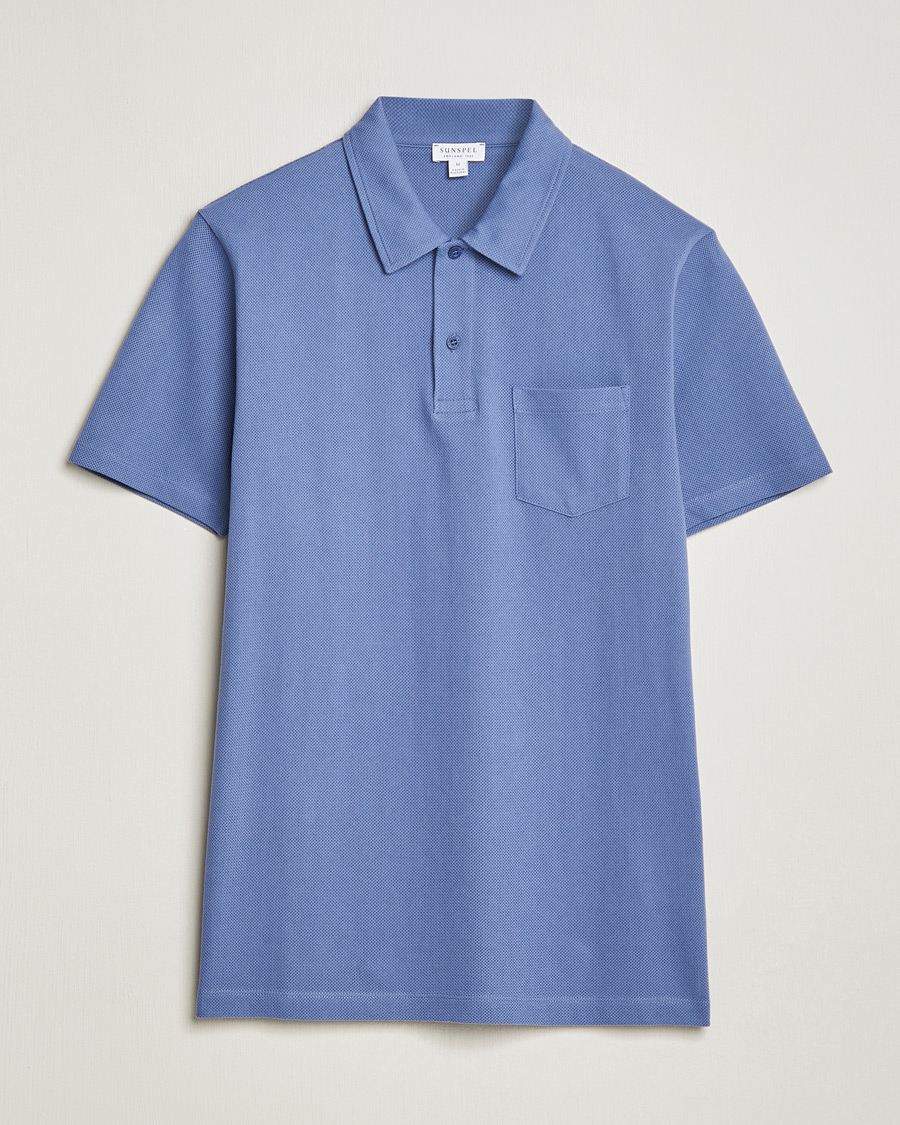 Heren | Polo's | Sunspel | Riviera Polo Shirt Grape