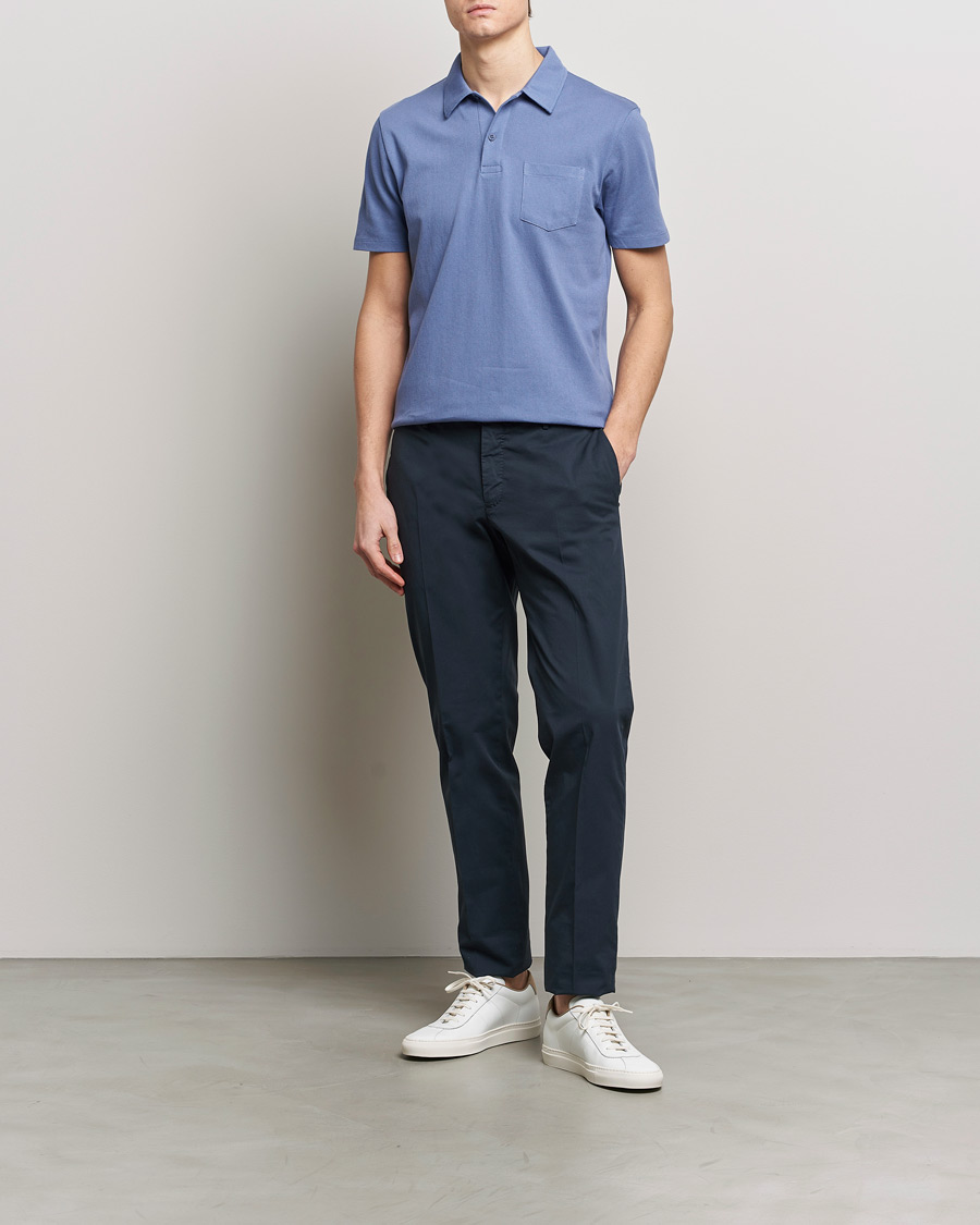 Heren | Polo's | Sunspel | Riviera Polo Shirt Grape