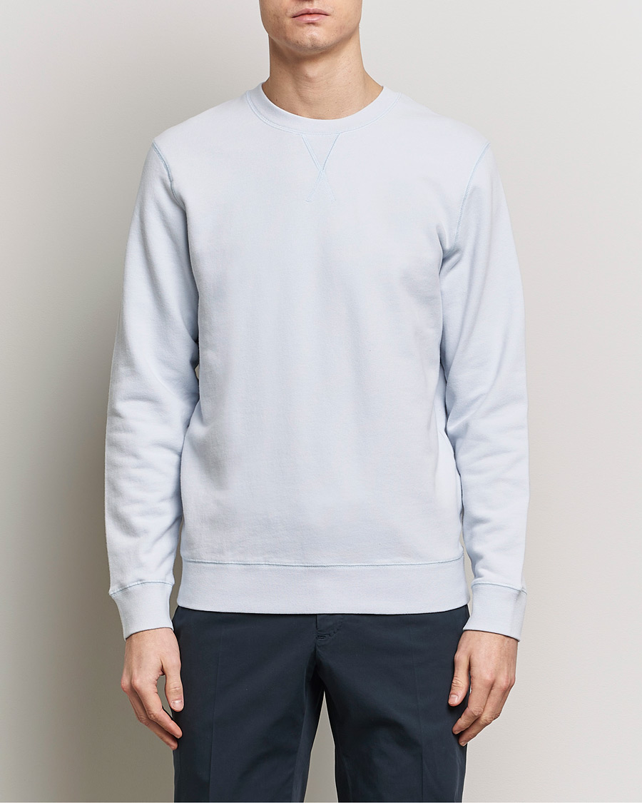 Heren |  | Sunspel | Loopback Sweatshirt Light Blue