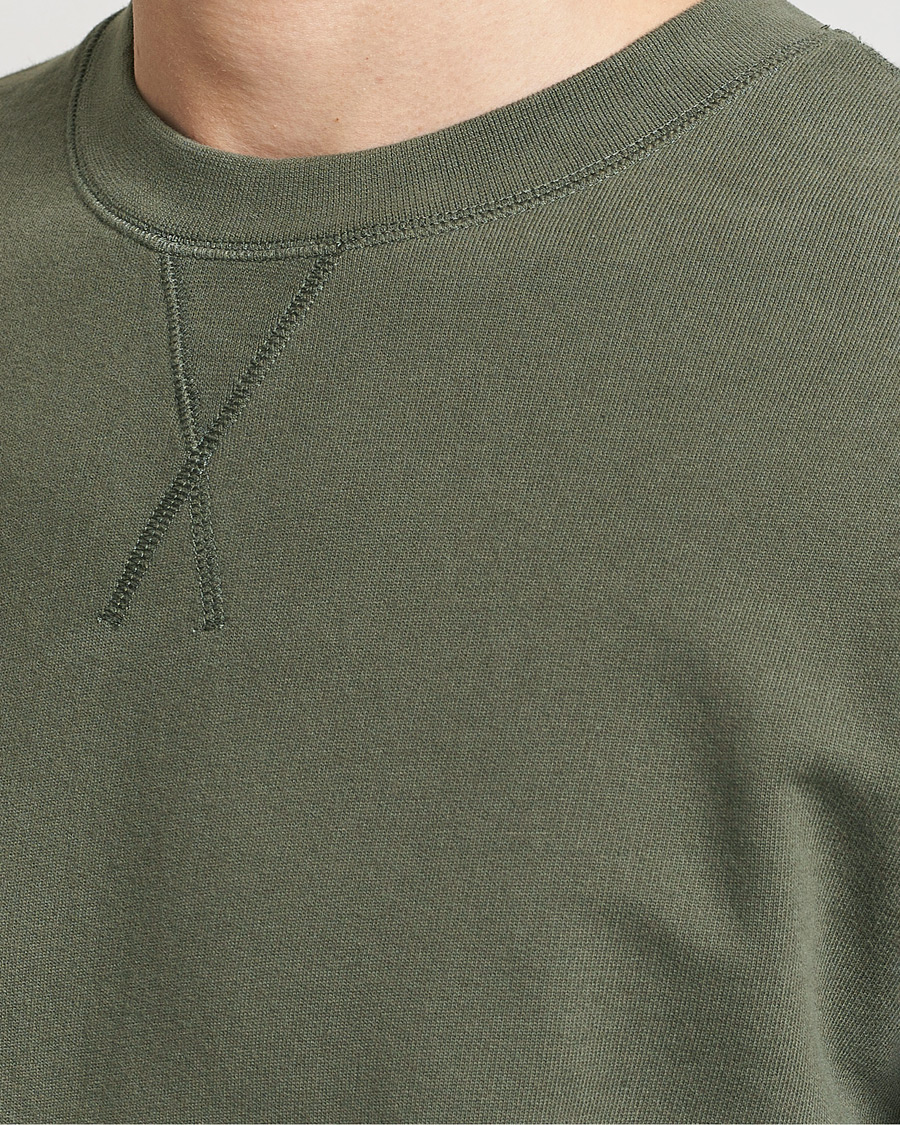 Heren | Truien | Sunspel | Loopback Sweatshirt Khaki