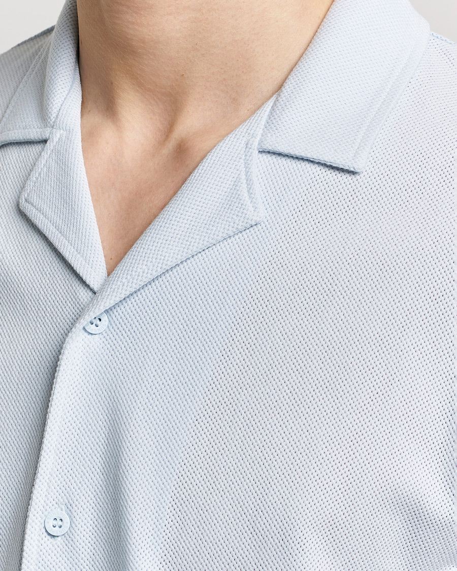 Heren | Overhemden | Sunspel | Riviera Resort Shirt Light Blue