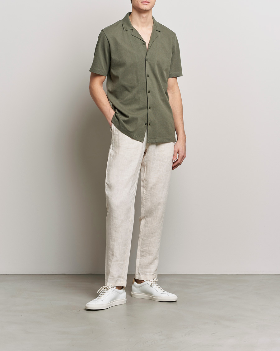 Heren | Overhemden | Sunspel | Riviera Resort Shirt Khaki