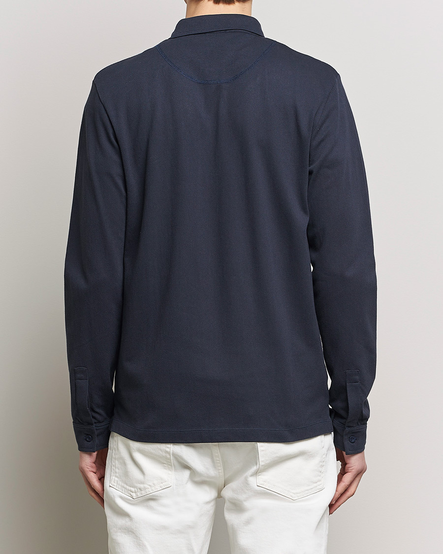 Heren | Overhemden | Sunspel | Riviera Long Sleeve Shirt Navy