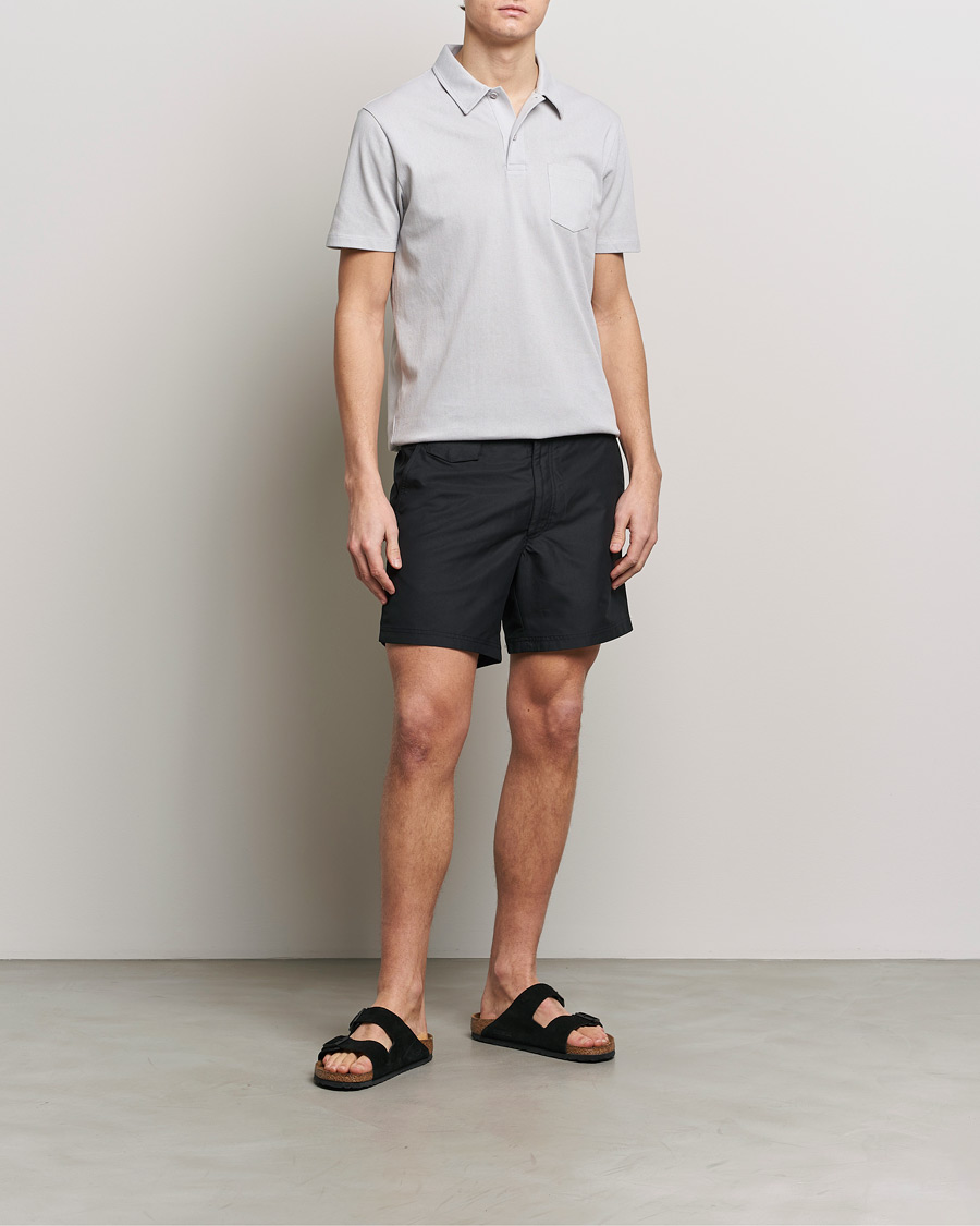 Heren | Zwembroek | Sunspel | Recycled Seaqual Tailored Swim Shorts Black