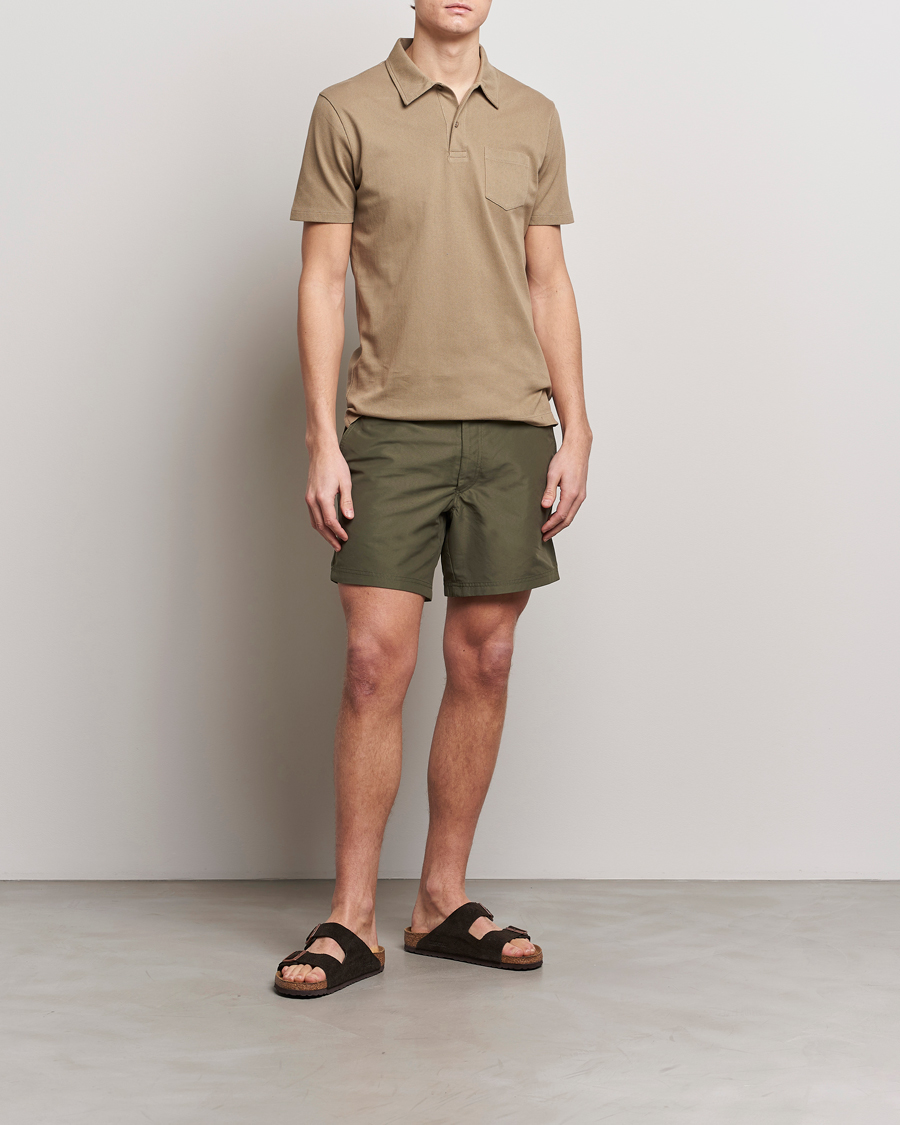 Heren | Zwembroek | Sunspel | Recycled Seaqual Tailored Swim Shorts Hunter Green