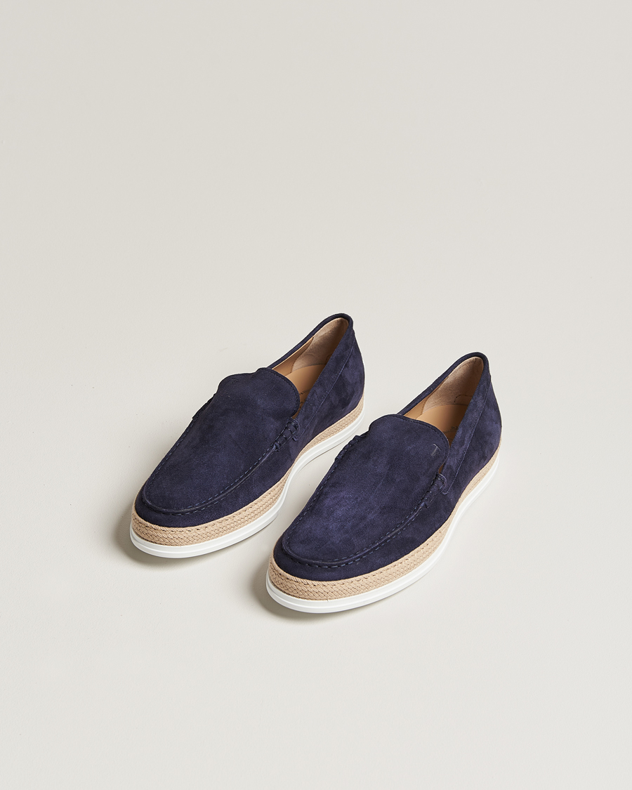 Heren | Instappers | Tod's | Raffia Loafer Navy Suede