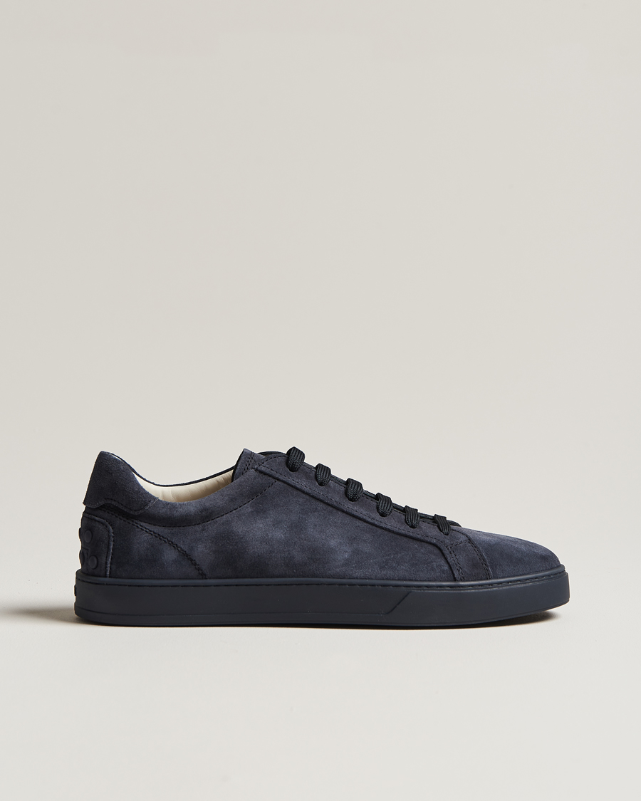 Heren | Tod's Cassetta Lacciata Sneaker Navy Suede | Tod's | Cassetta Lacciata Sneaker Navy Suede