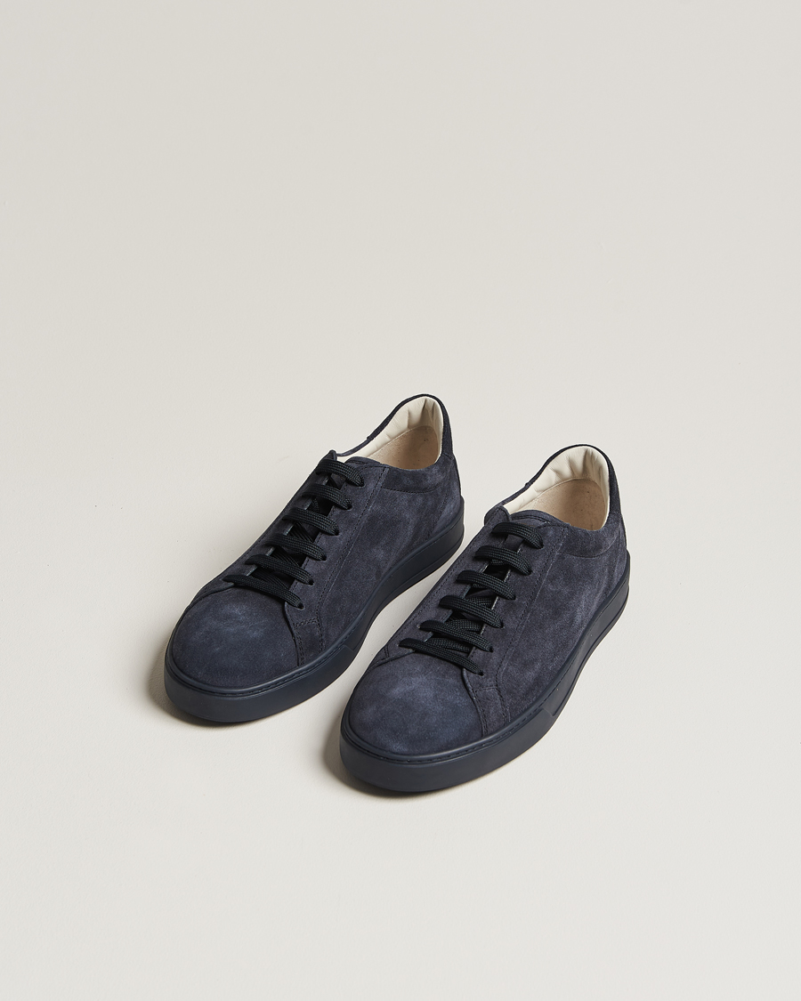 Heren | Suède schoenen | Tod's | Cassetta Lacciata Sneaker Navy Suede