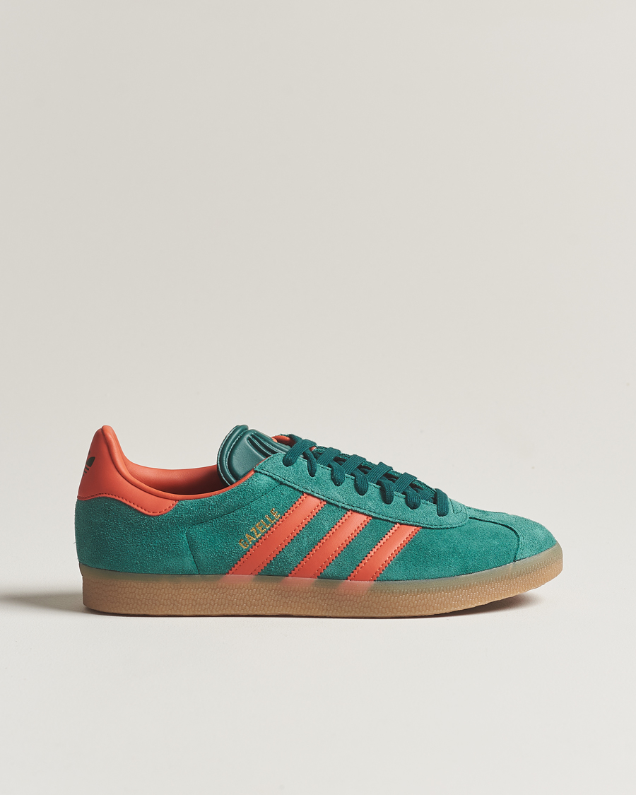 Heren | adidas Originals Gazelle Sneaker Green/Red | adidas Originals | Gazelle Sneaker Green/Red