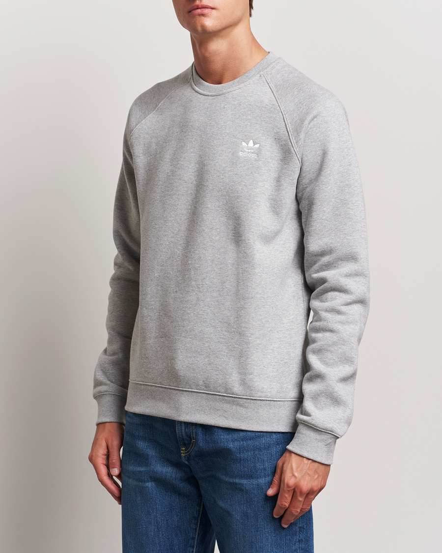 Heren | Grijze sweatshirts | adidas Originals | Essential Crew Neck Sweatshirt Grey Melange