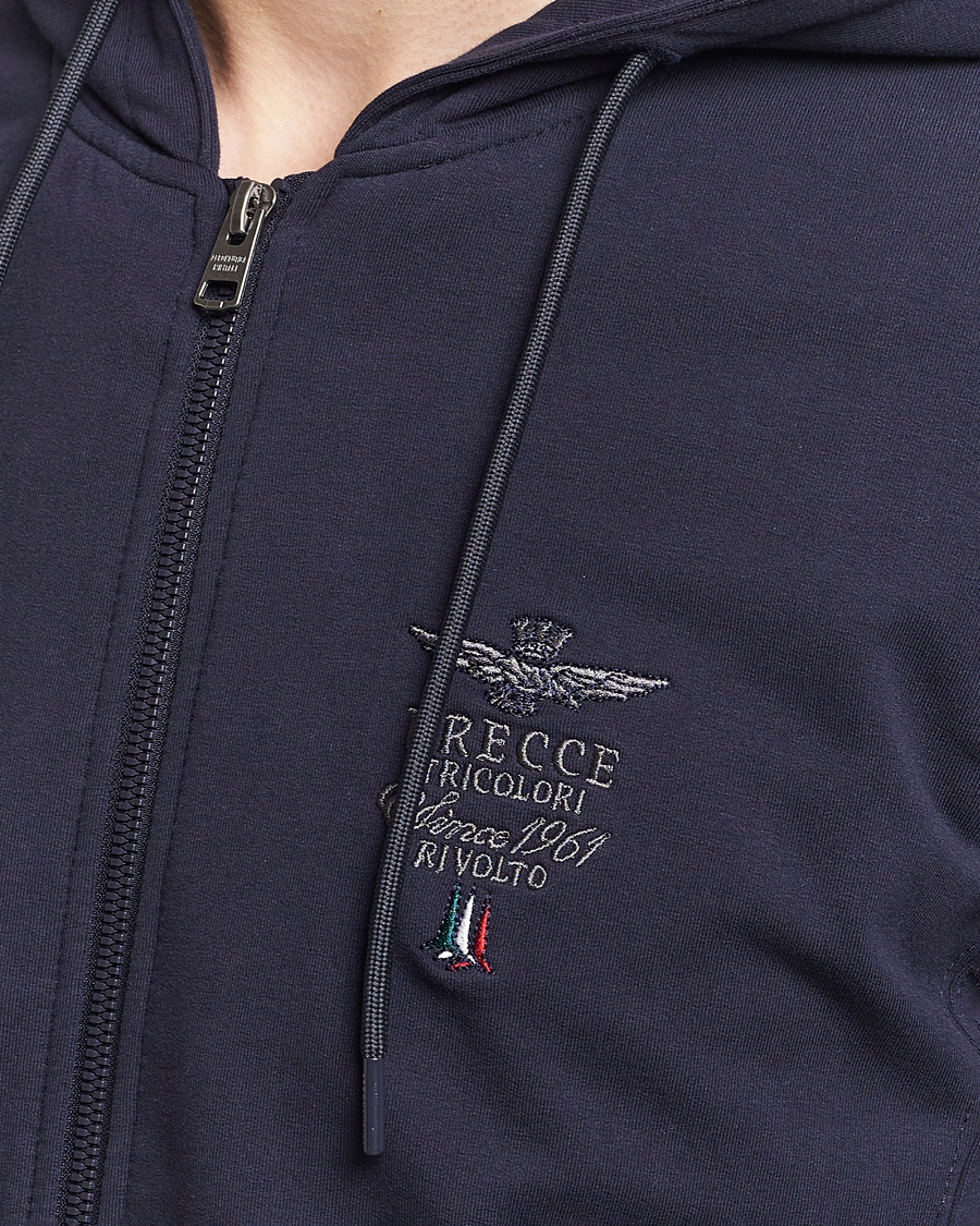 Heren | Truien | Aeronautica Militare | Full Zip Hoodie Navy