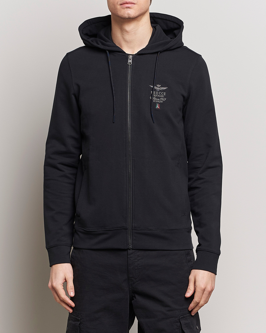 Heren | Hoodies | Aeronautica Militare | Full Zip Hoodie Black