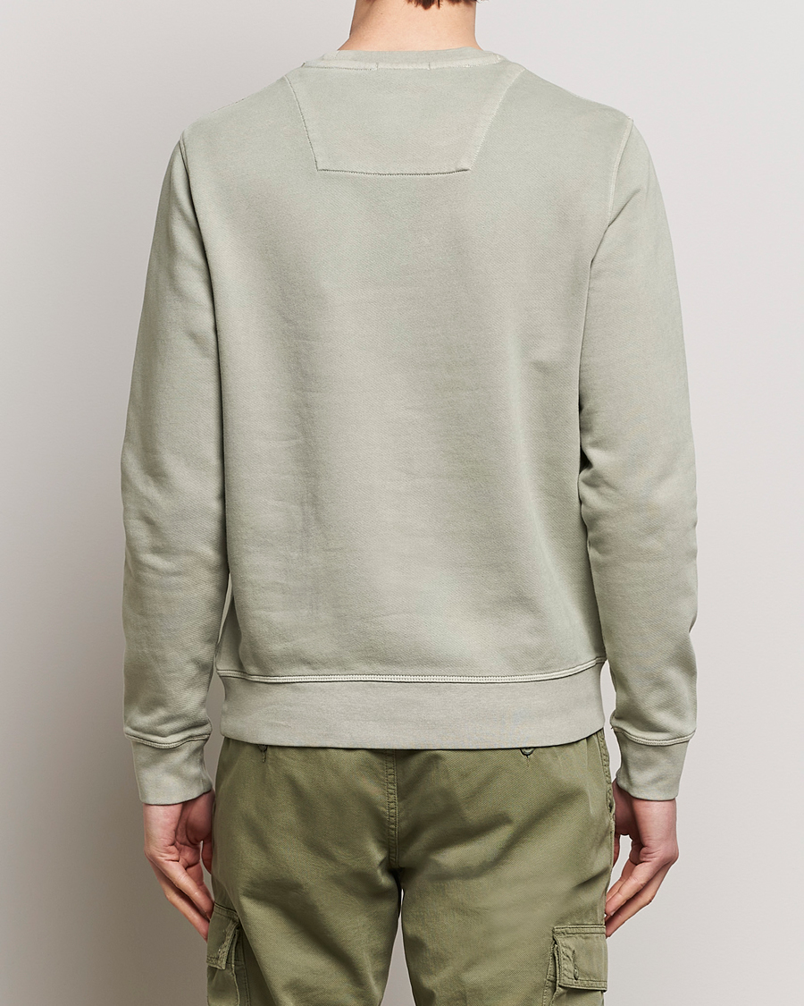 Heren | Truien | Aeronautica Militare | Washed Crew Neck Sweatshirt Sage Green