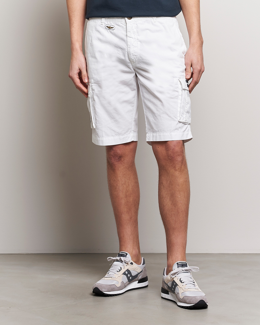 Heren | Sale Kleding | Aeronautica Militare | BE066 Cargo Shorts Off White