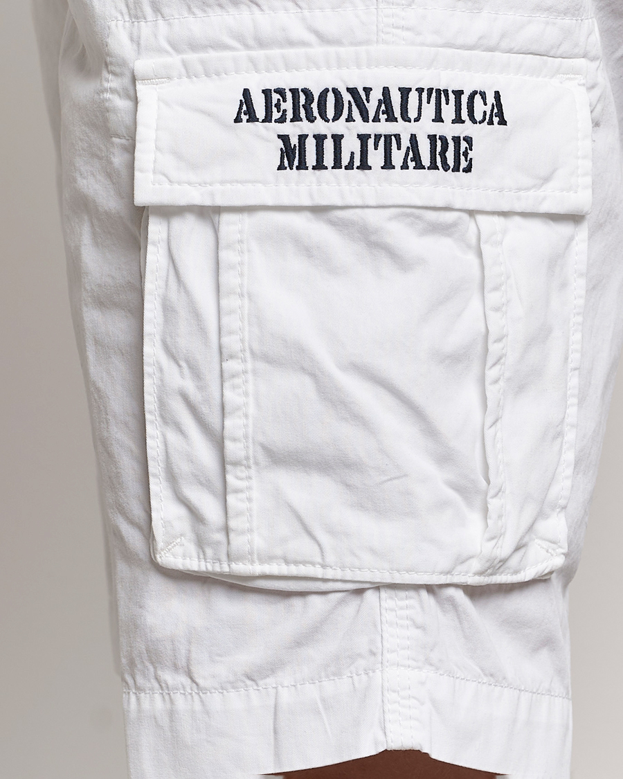 Heren | Korte broek | Aeronautica Militare | BE066 Cargo Shorts Off White