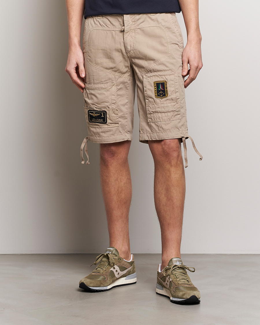 Heren | Sale | Aeronautica Militare | Heritage Bermuda Shorts Beige