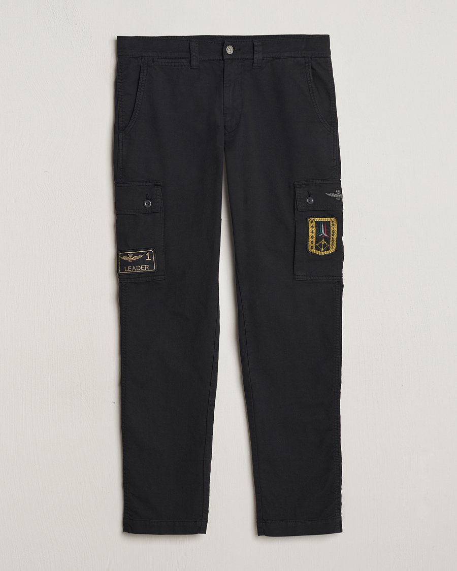 Heren | Broeken | Aeronautica Militare | Heritage Cargo Pants Jet Black