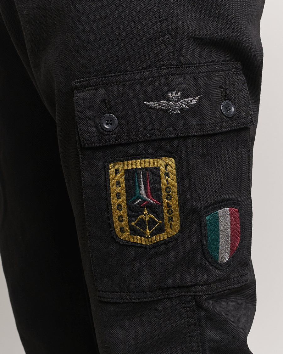 Heren | Broeken | Aeronautica Militare | Heritage Cargo Pants Jet Black