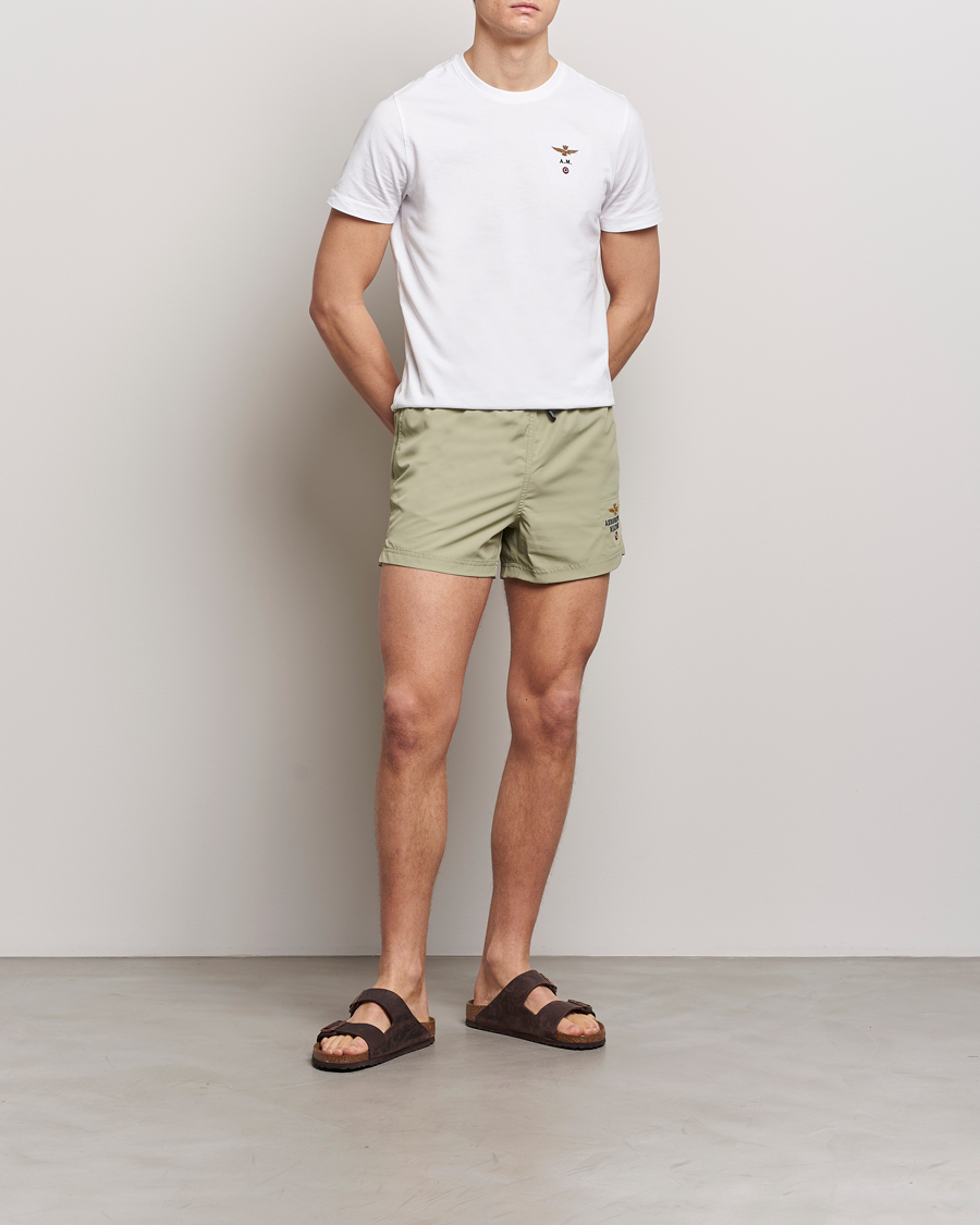 Heren | Zwembroek | Aeronautica Militare | Costume Swim Shorts Sage Green