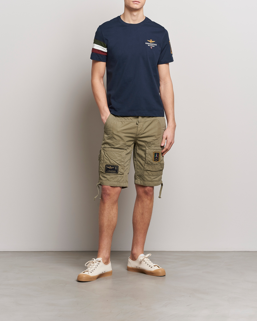 Heren | T-shirts | Aeronautica Militare | Tricolori Crew Neck T-Shirt Navy